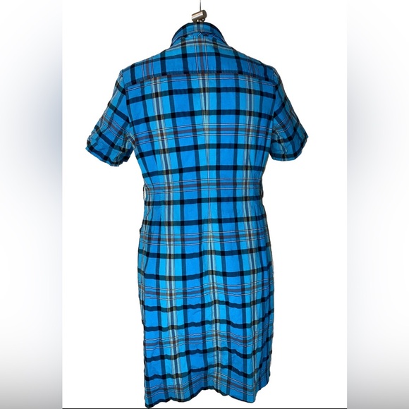 Pendleton Plaid Button Shirt Dress Short Sleeve - Picture 12 of 13